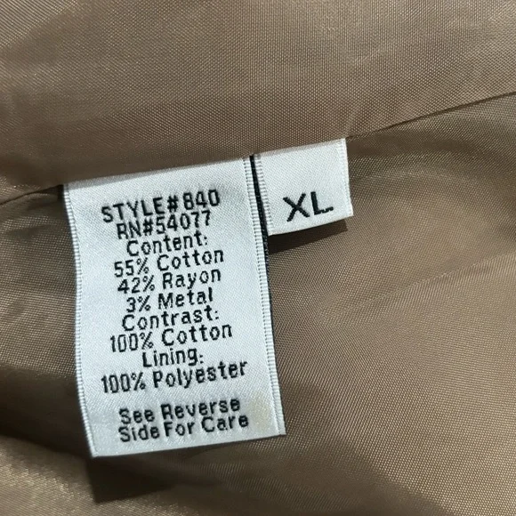 Cabi Tan Long Dress Over Coat/Blazer -Size XL - Picture 6 of 9